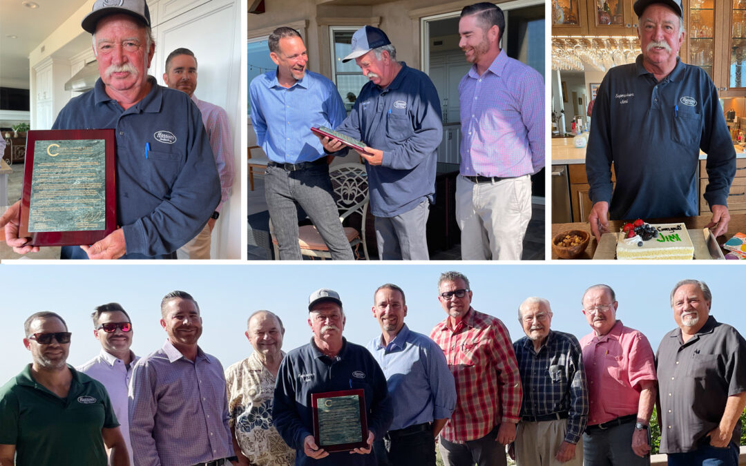 Jim Hampton receiving an award from Channel Islands Beach Community Services District.