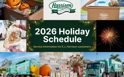 2026 Holiday Trash Collection Schedule for Ventura Residents